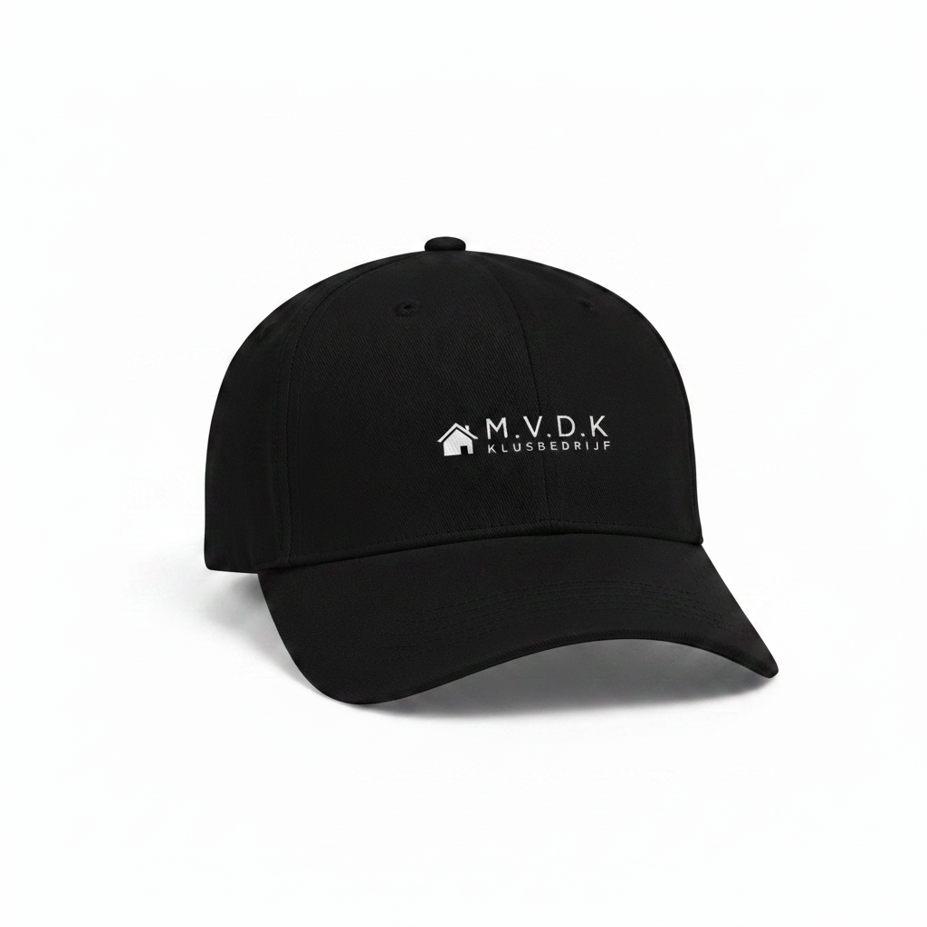 Cap met MVDK logo - huisje links van de tekst