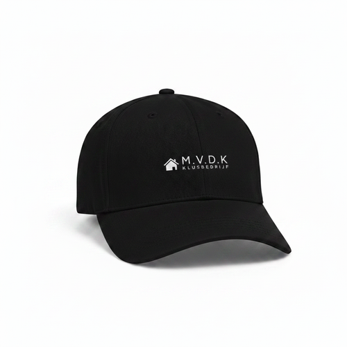 Cap met MVDK logo - huisje links van de tekst