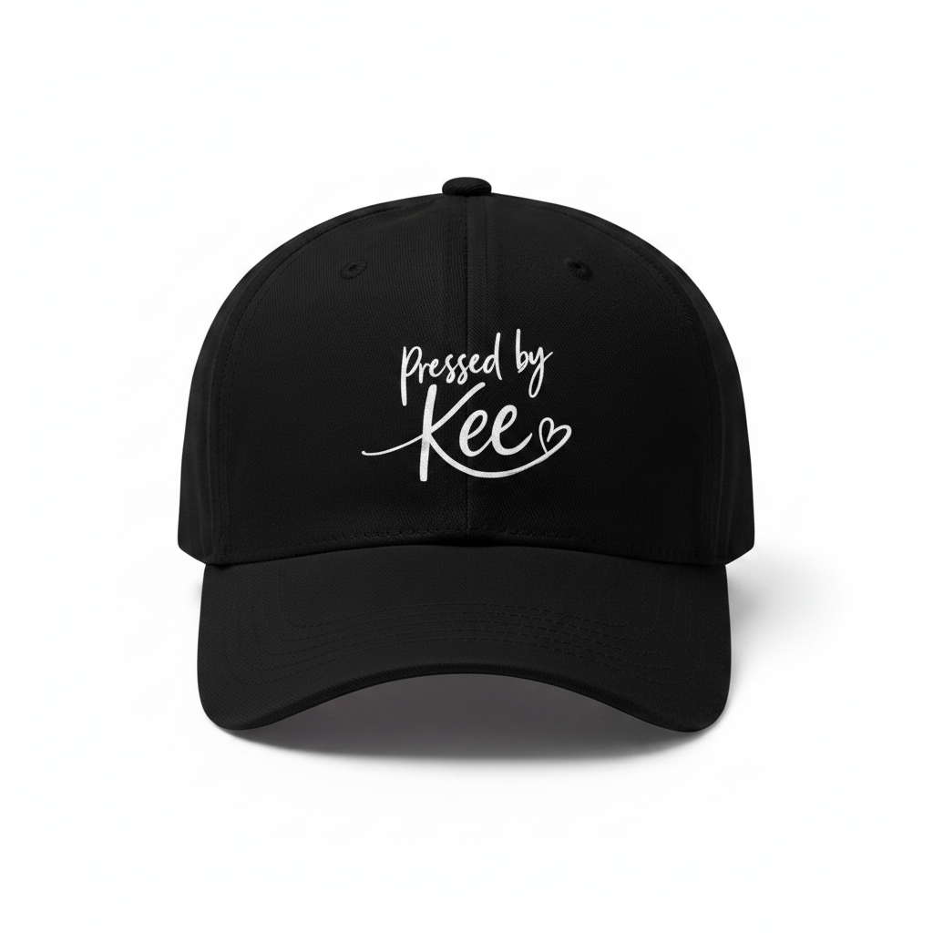 Zwarte cap met Pressed by Kee logo