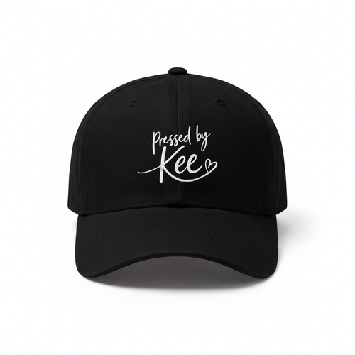 Zwarte cap met Pressed by Kee logo